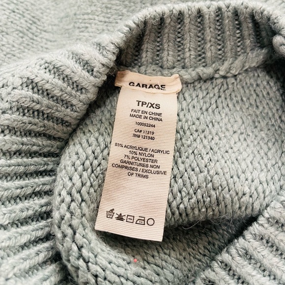 Garage Cropped Batwing Sweater - Picture 3 of 3